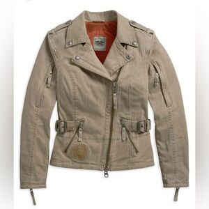 Harley Davidson Sola Textile Riding Jacket Tan Size Small